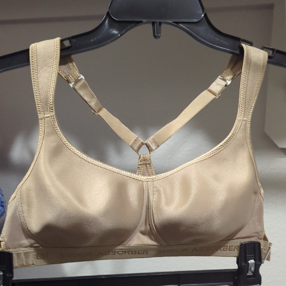Shock Absorber Beige Sports Bra